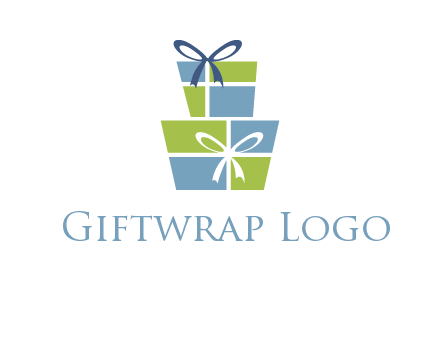 presents with ribbon logo