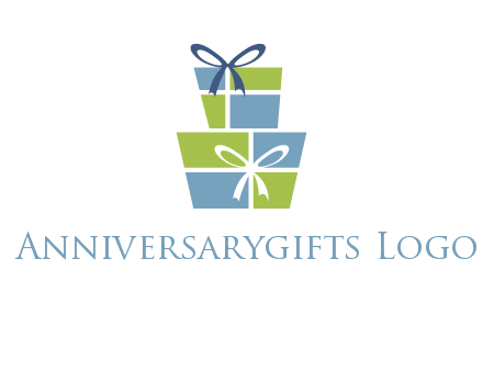 presents with ribbon logo