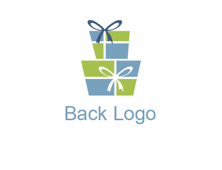 presents with ribbon logo