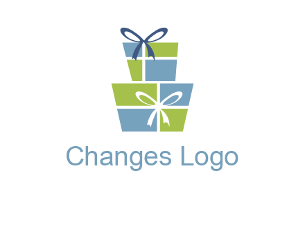 presents with ribbon logo