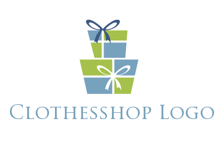 presents with ribbon logo