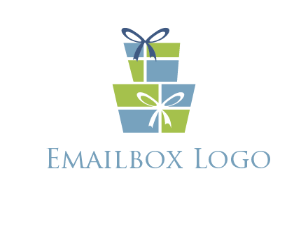 presents with ribbon logo