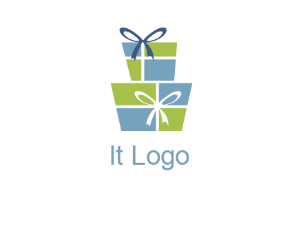 presents with ribbon logo