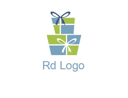 presents with ribbon logo