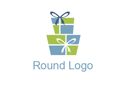 presents with ribbon logo
