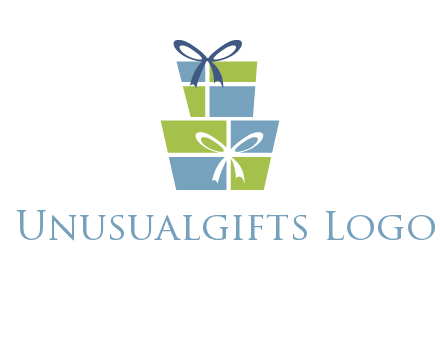 presents with ribbon logo