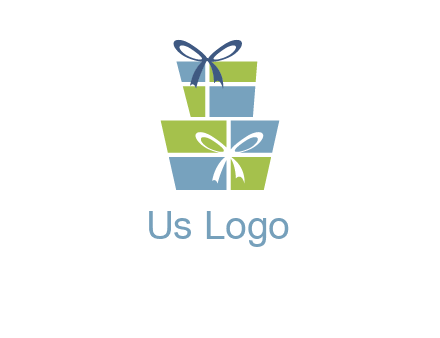 presents with ribbon logo