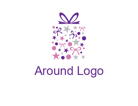 ribbons and stars gift box logo