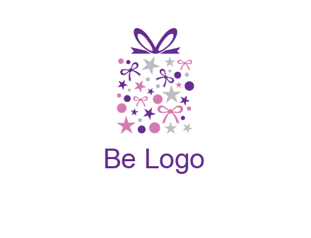 ribbons and stars gift box logo