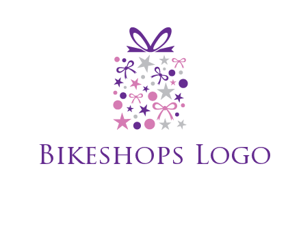 ribbons and stars gift box logo