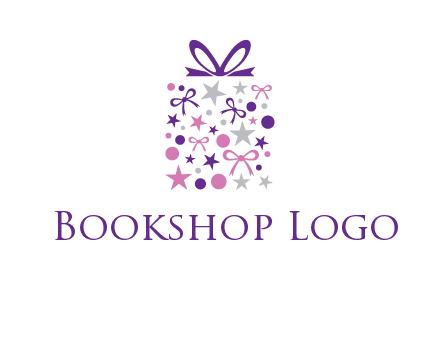 ribbons and stars gift box logo