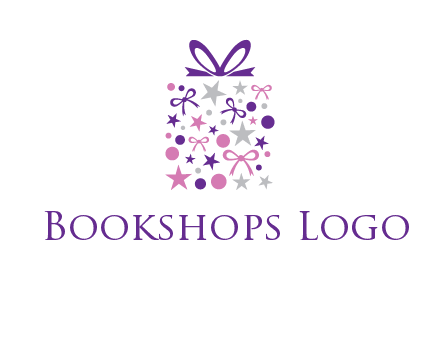 ribbons and stars gift box logo
