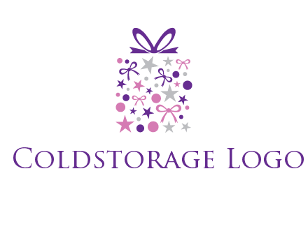 ribbons and stars gift box logo