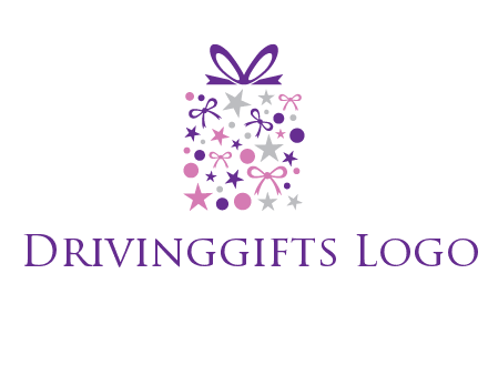 ribbons and stars gift box logo