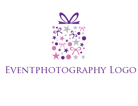 ribbons and stars gift box logo