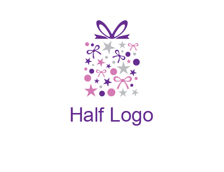 ribbons and stars gift box logo