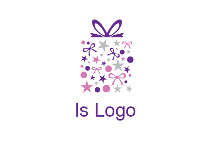 ribbons and stars gift box logo