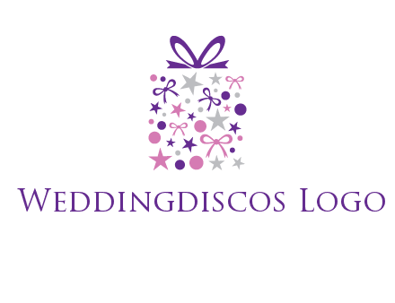 ribbons and stars gift box logo