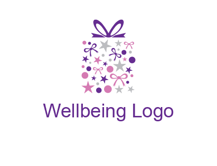 ribbons and stars gift box logo