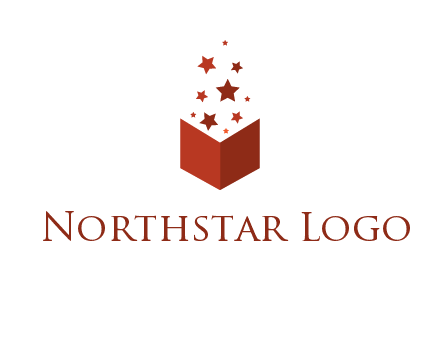 book with stars logo
