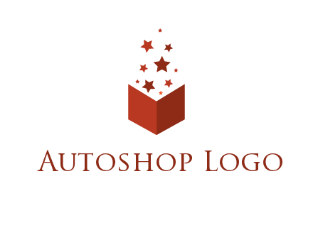 book with stars logo