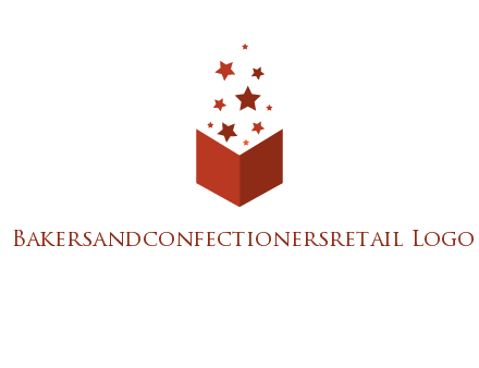 book with stars logo
