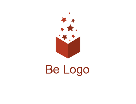 book with stars logo