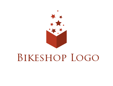 book with stars logo