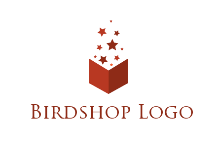 book with stars logo