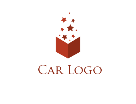 book with stars logo