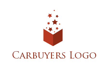 book with stars logo