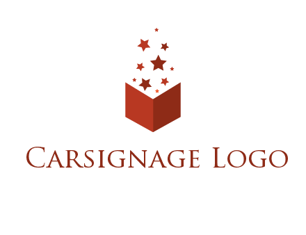 book with stars logo