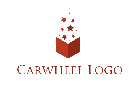 book with stars logo