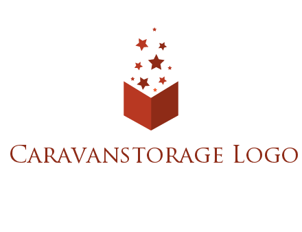book with stars logo