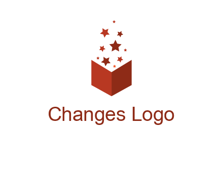 book with stars logo