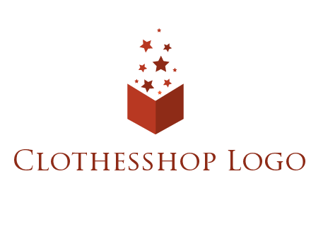 book with stars logo