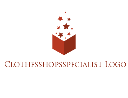 book with stars logo