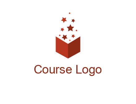book with stars logo