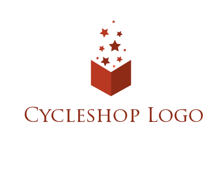 book with stars logo