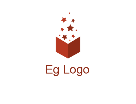 book with stars logo
