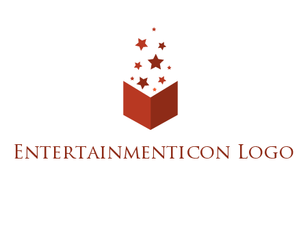 book with stars logo