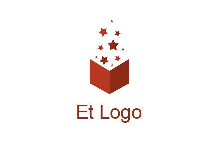 book with stars logo
