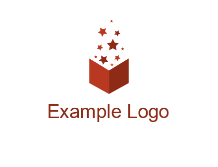 book with stars logo