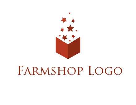 book with stars logo