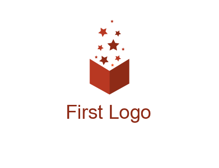 book with stars logo