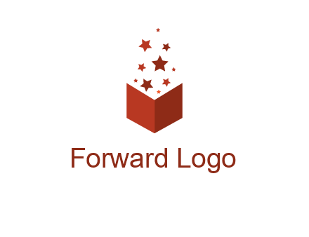 book with stars logo