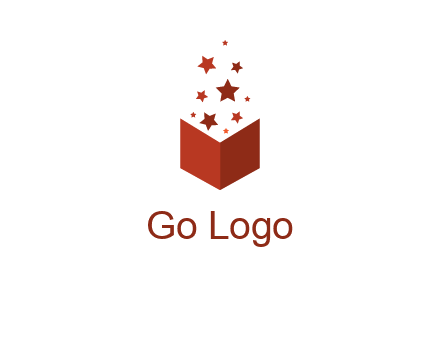 book with stars logo