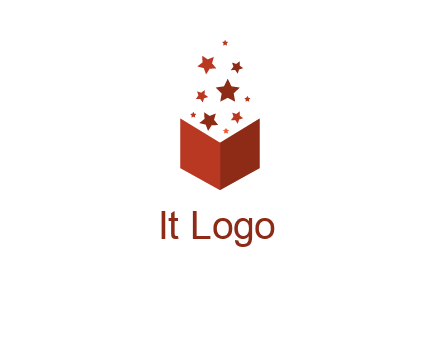 book with stars logo