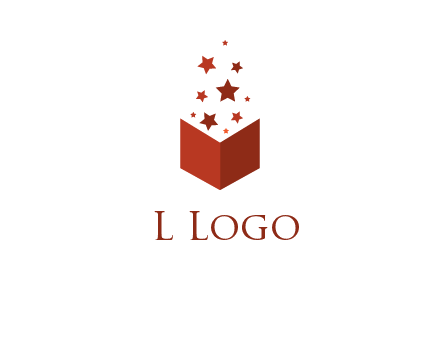 book with stars logo