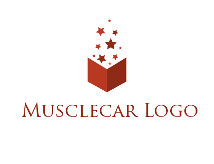 book with stars logo